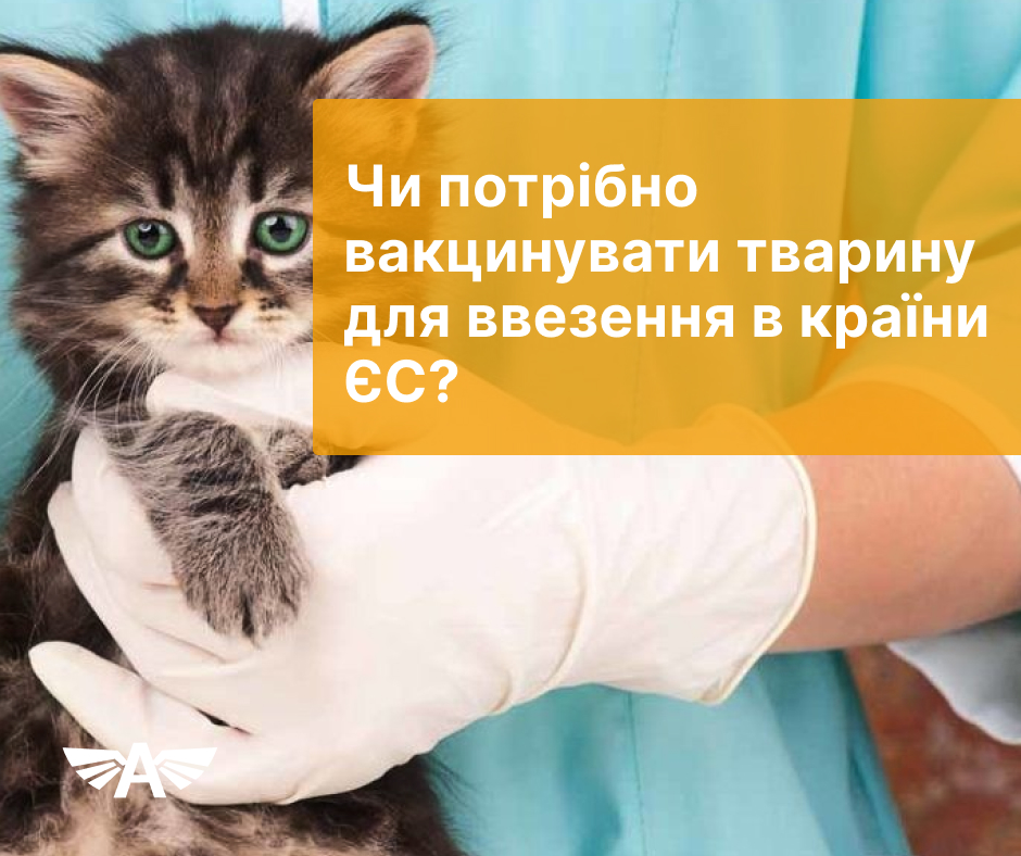 Чи потрібно вакцинувати тварину для ввезення в країни ЄС?