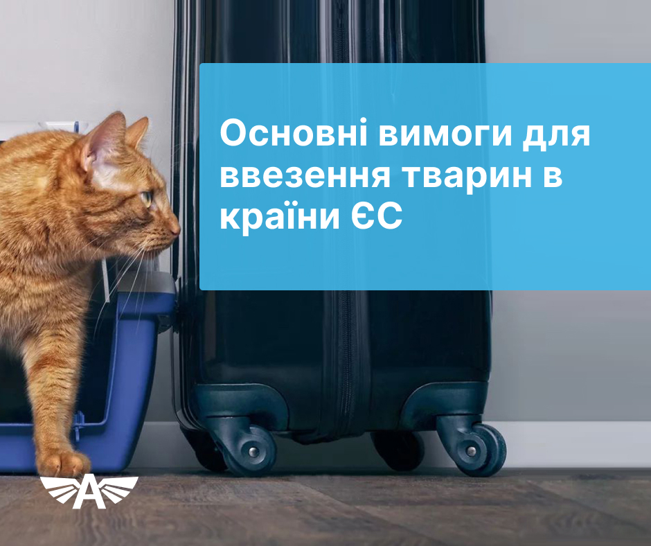 Основні вимоги для ввезення тварин в країни ЄС